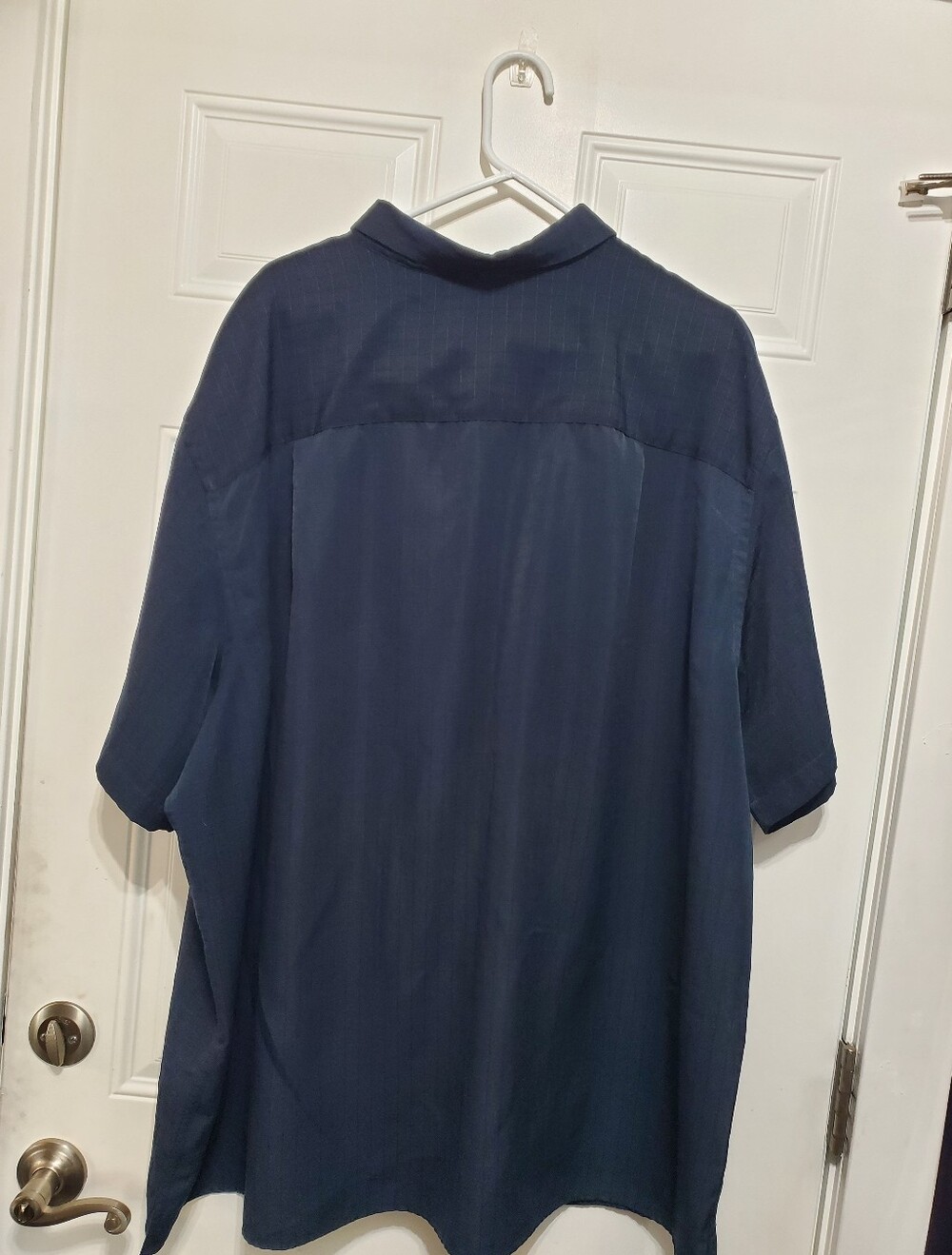 HARBOR BAY Men's Navy Blue Short Sleeve Shirt Size 3XL - Picture 2 of 13